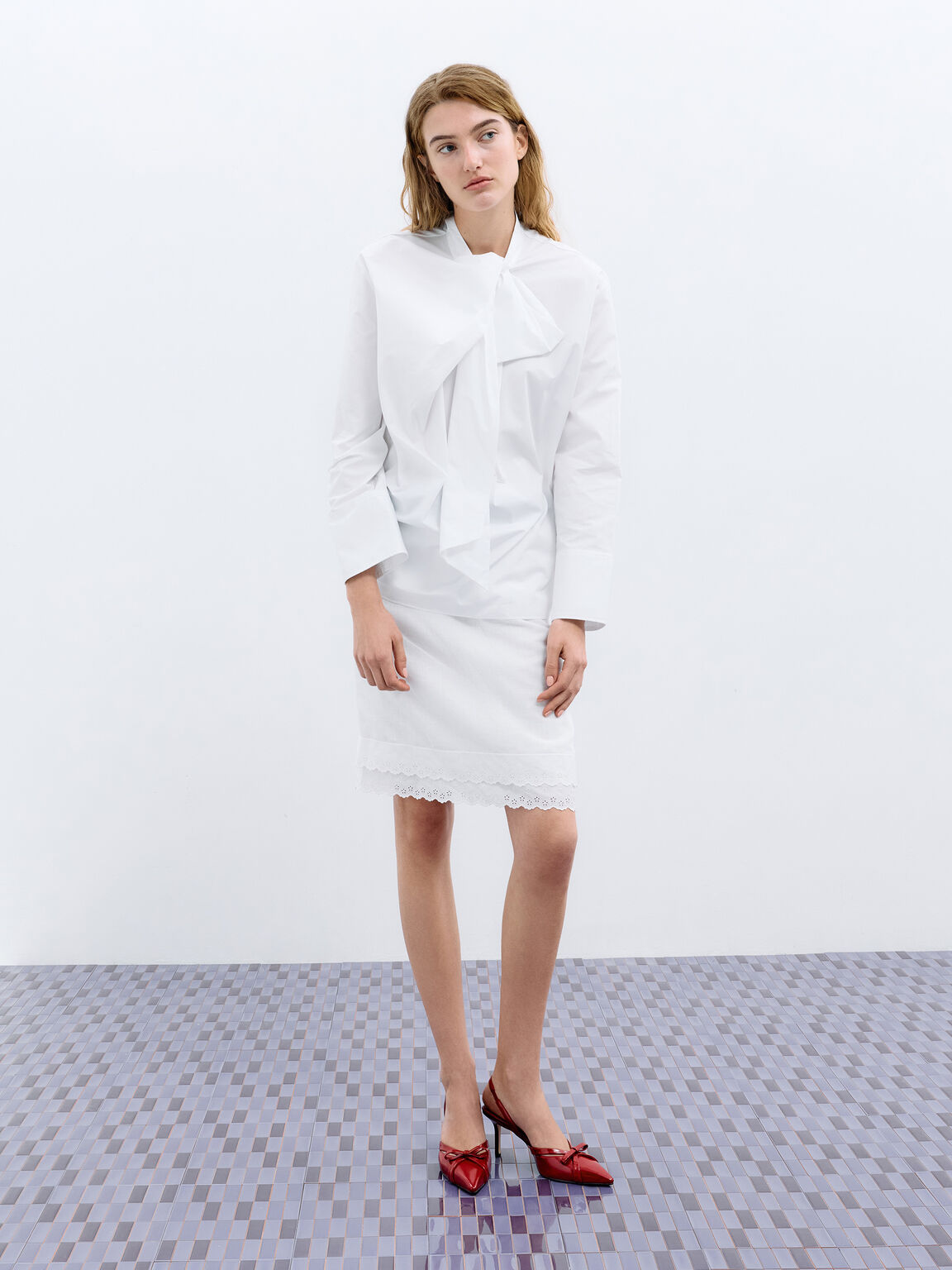 Kaleen カリーン スリングバックスティレット, レッド, hi-res