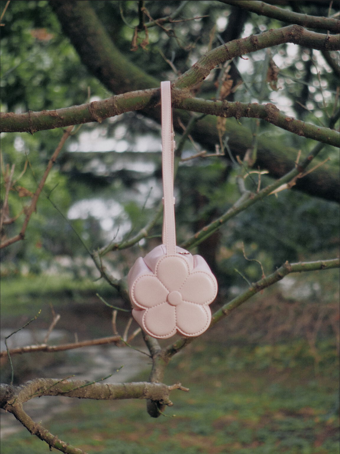 Mabel メイベル フラワーショルダーバッグ, ピンク, hi-res