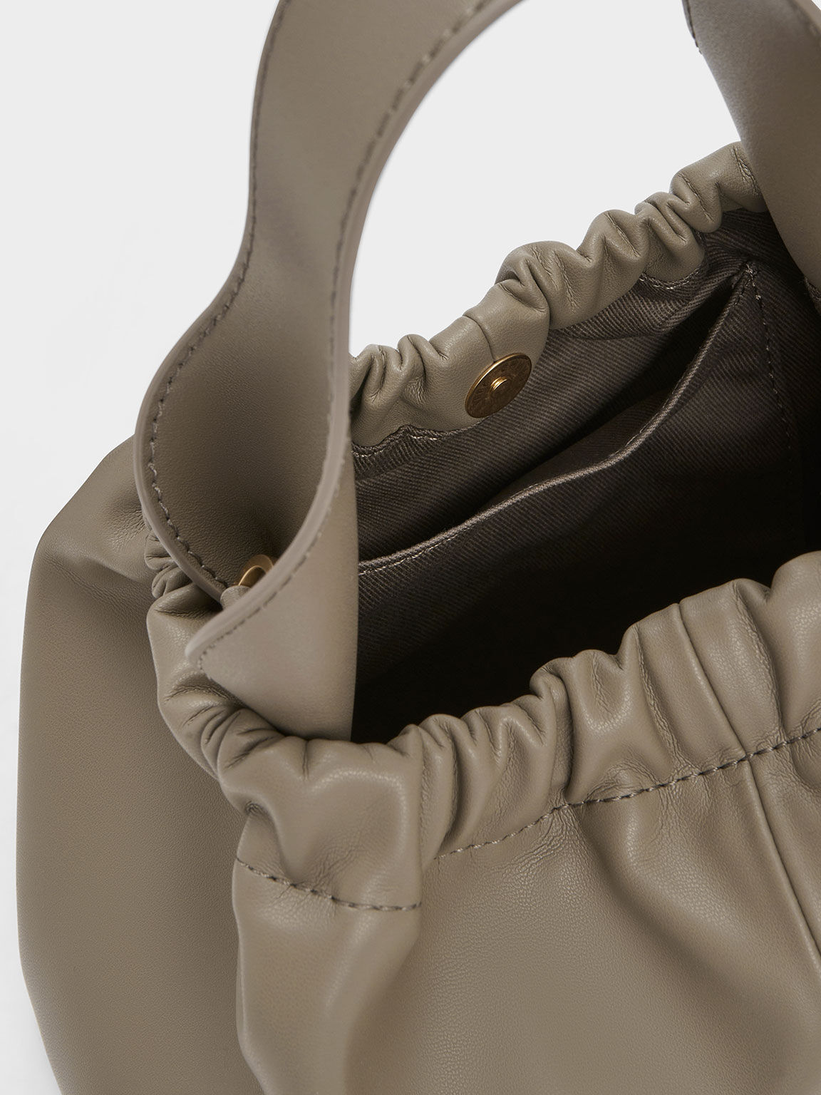 Ally アリー ルーシュドスラウチーバッグ, トープ, hi-res