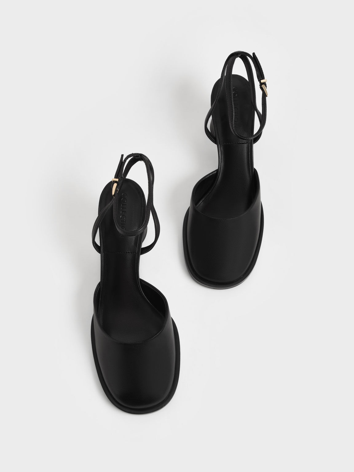 アンクルストラップ パンプス, ブラック, hi-res