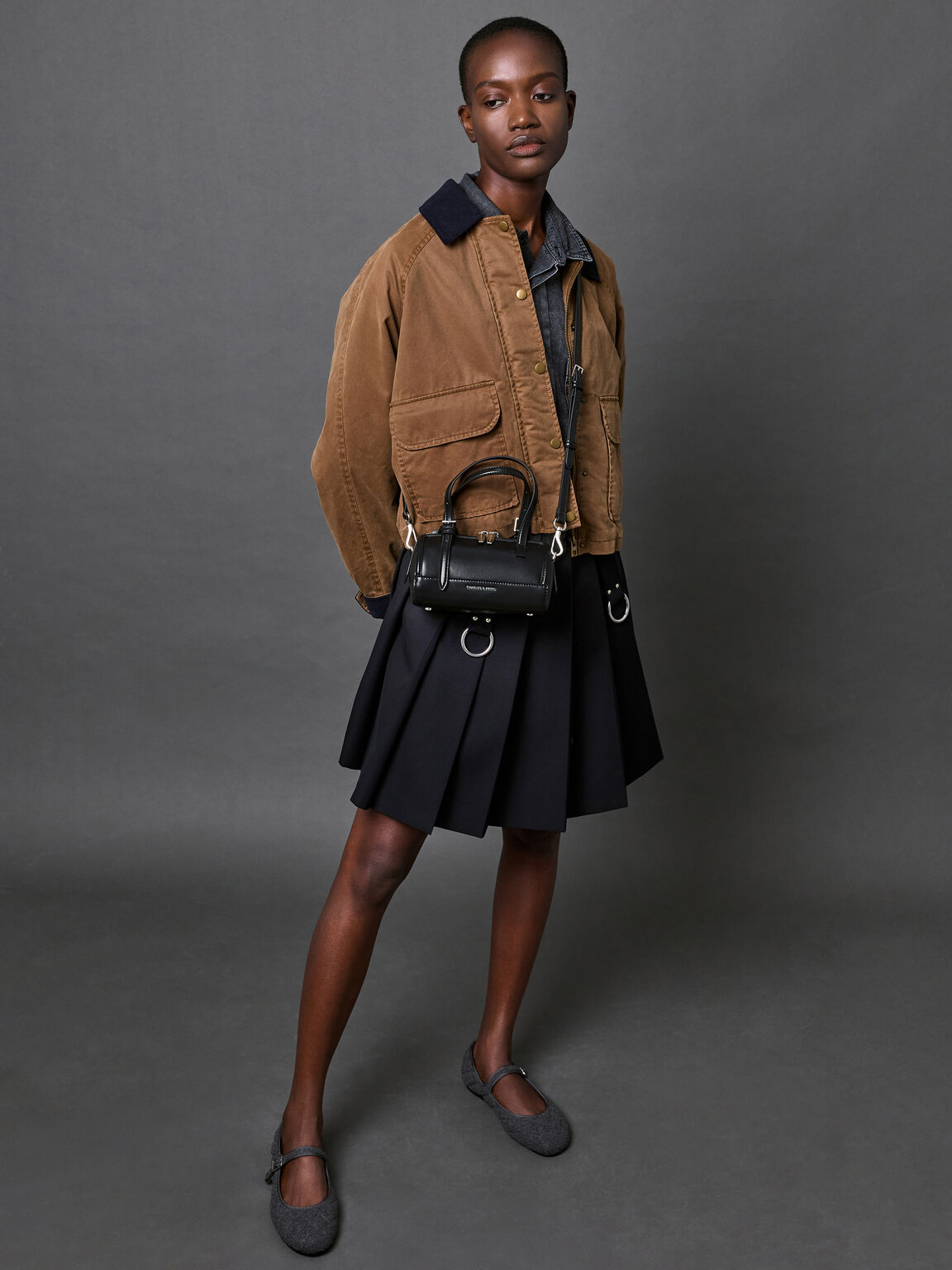 Enola エノラ ボウリングバッグ, ノワール, hi-res