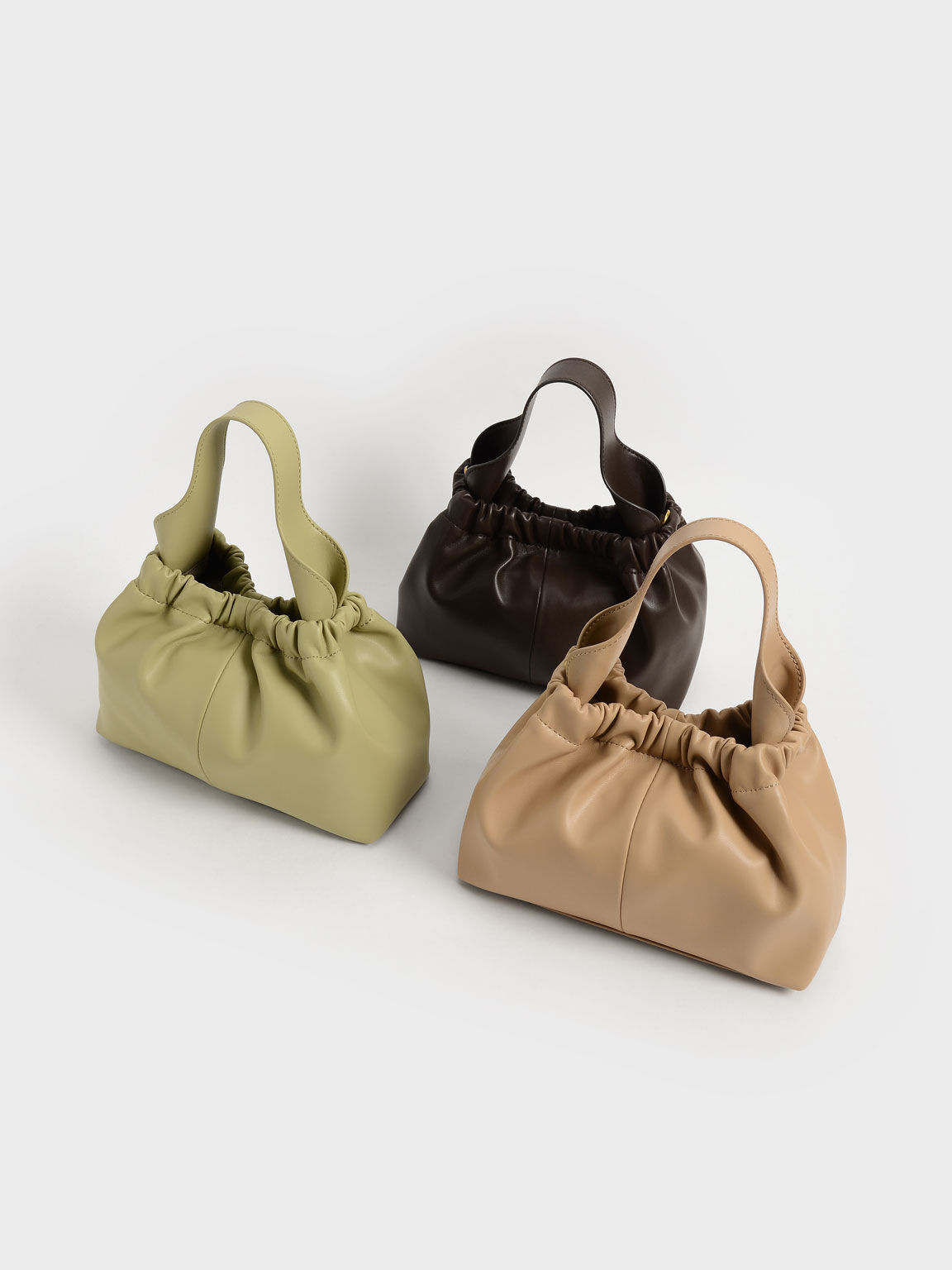 Ally アリー ルーシュドスラウチーバッグ, トープ, hi-res