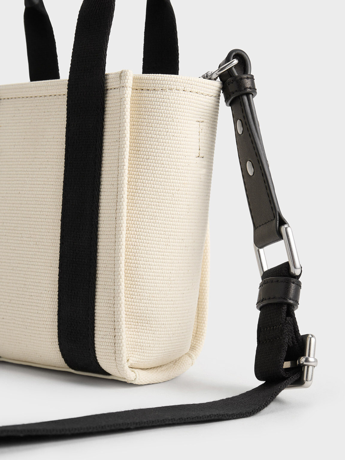 Kay ミニケイ ストライプトートバッグ, マルチ, hi-res