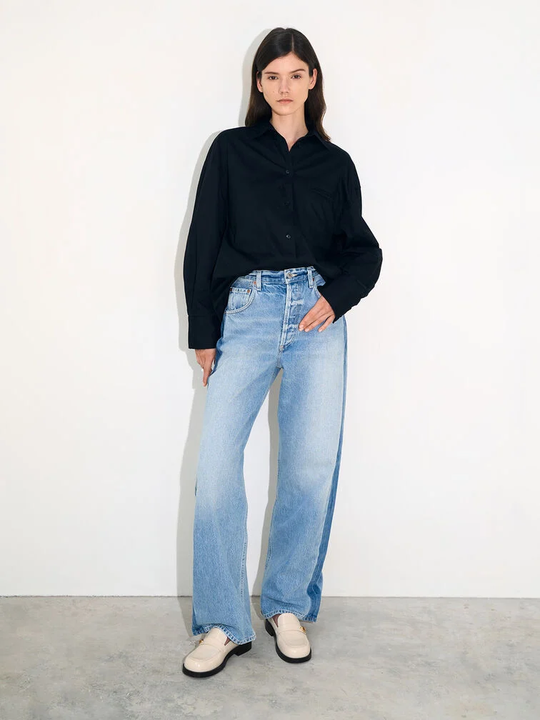 Women’s Hettie metallic-buckle strap loafers in chalk – CHARLES & KEITH