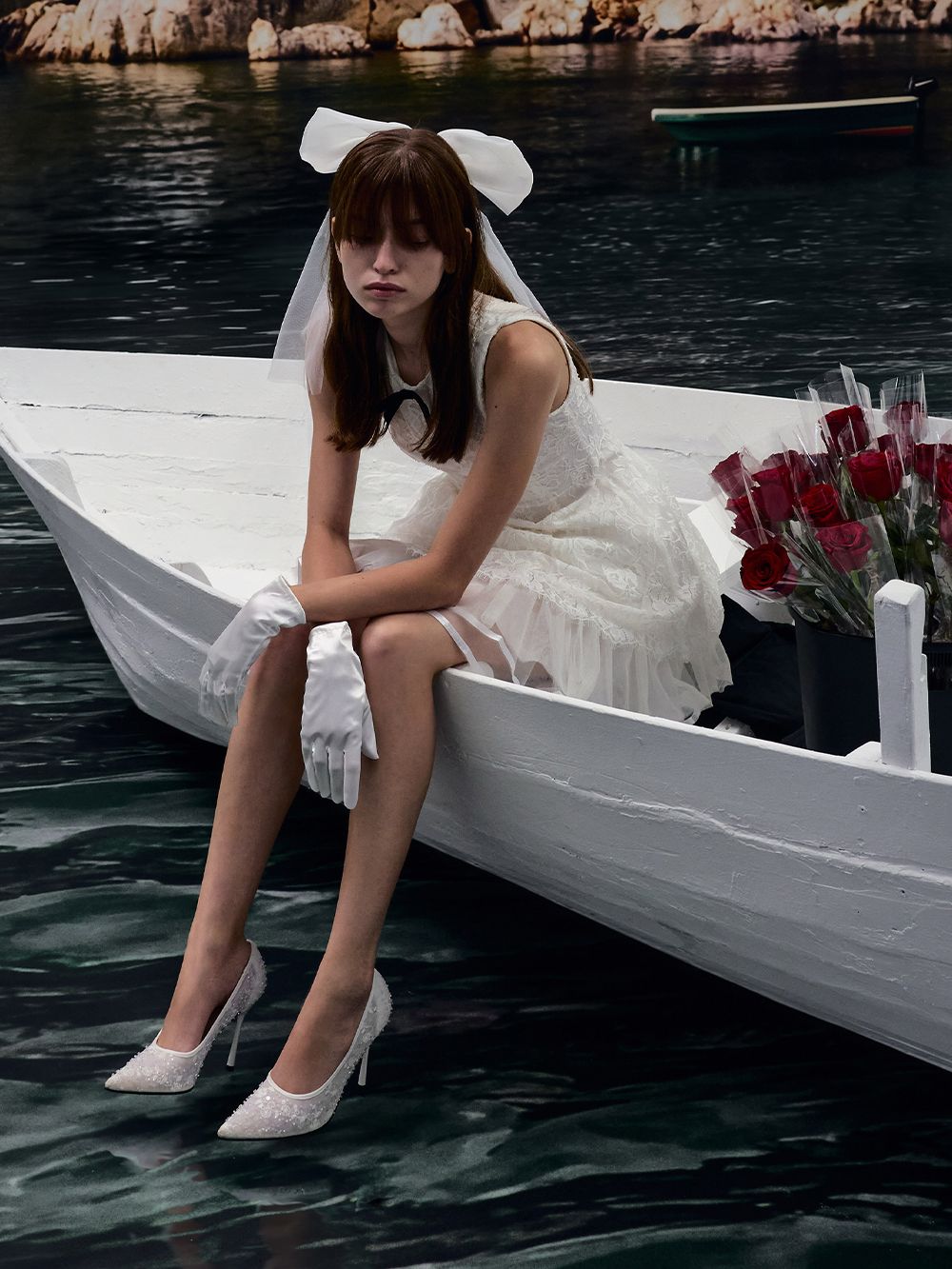 ポリエステル ビーズドボウススリングバッグパンプス- CHARLES & KEITH