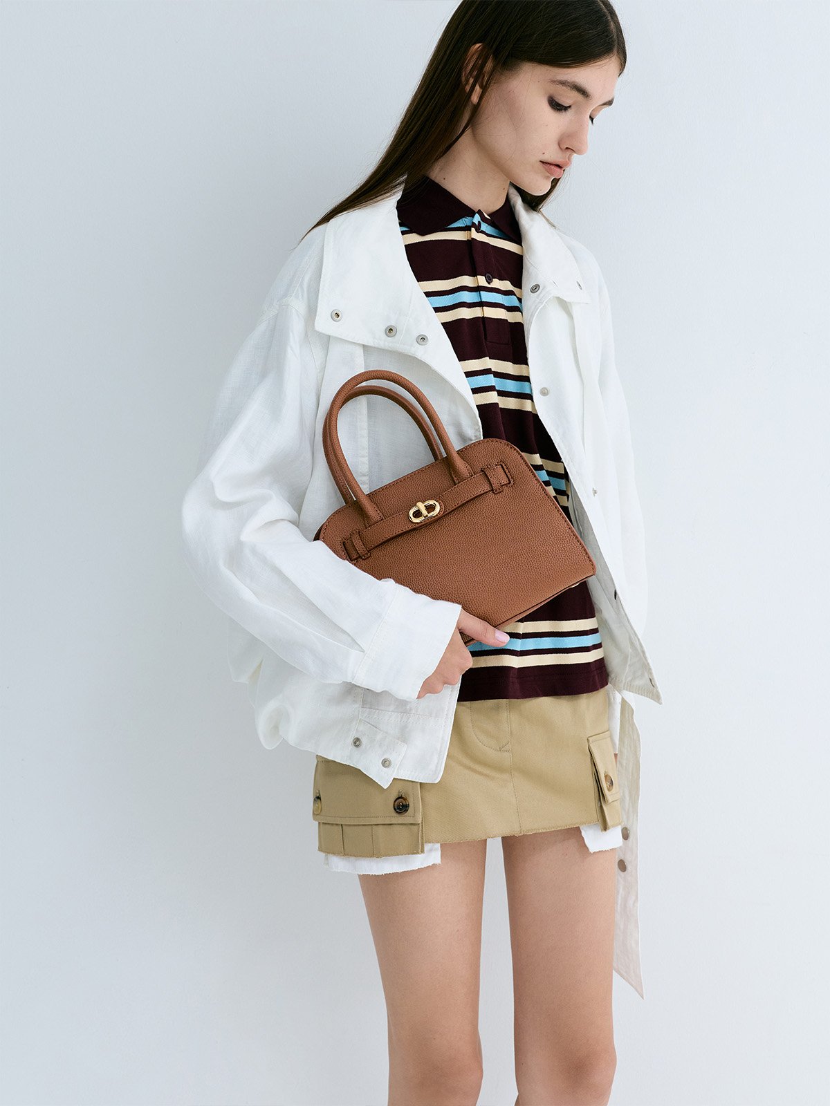 Aubrielle オブリエル ベルトストラクチャー トートバッグ - CHARLES & KEITH