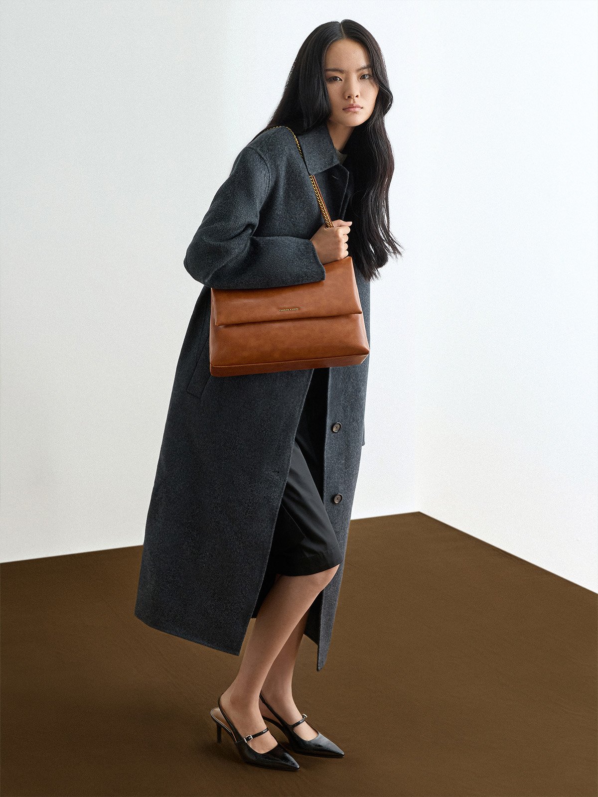 Sianna シアンナ チェーンハンドルショルダーバッグ - CHARLES & KEITH