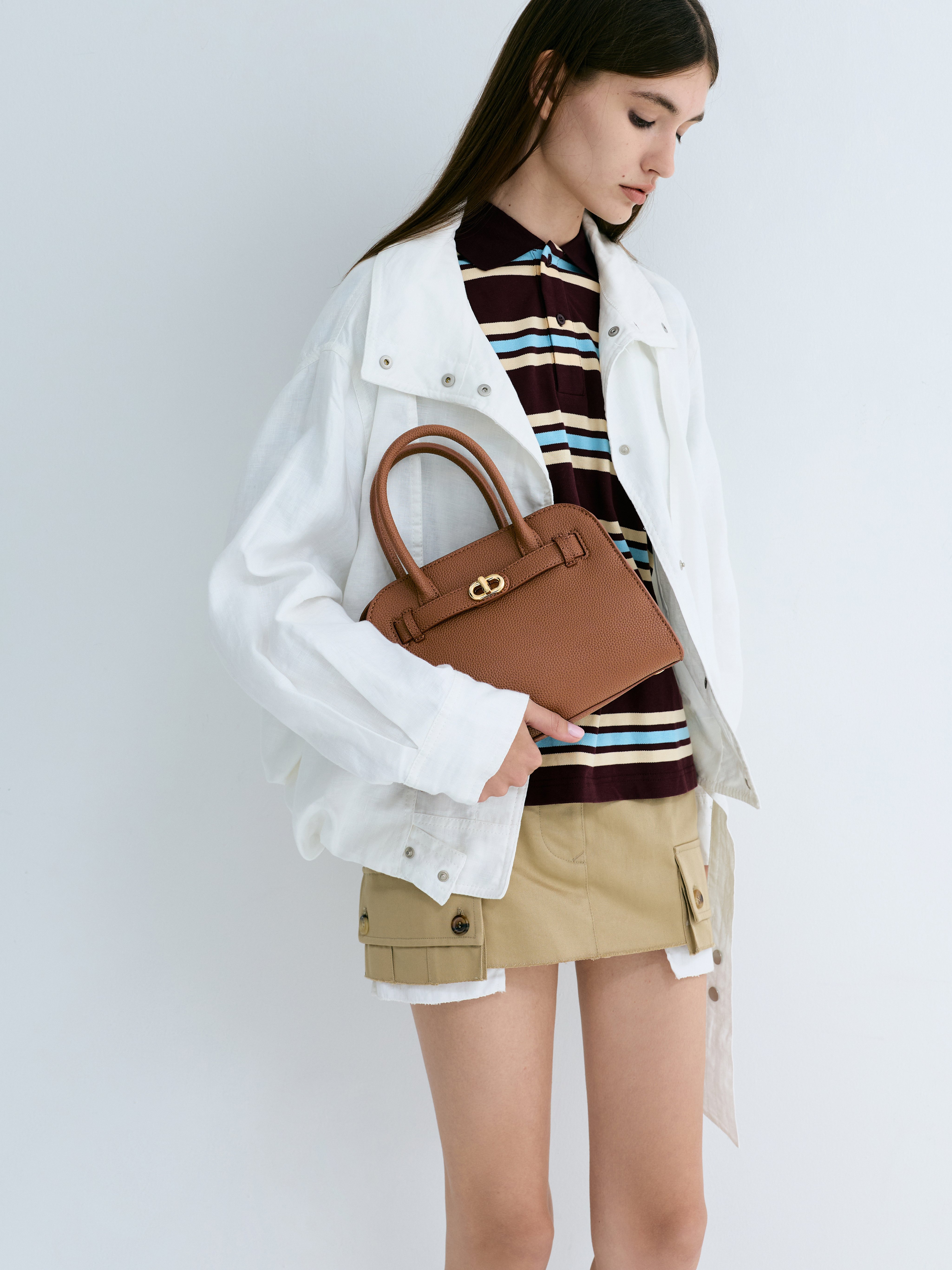 Aubrielle オブリエル ベルトストラクチャー トートバッグ - CHARLES & KEITH