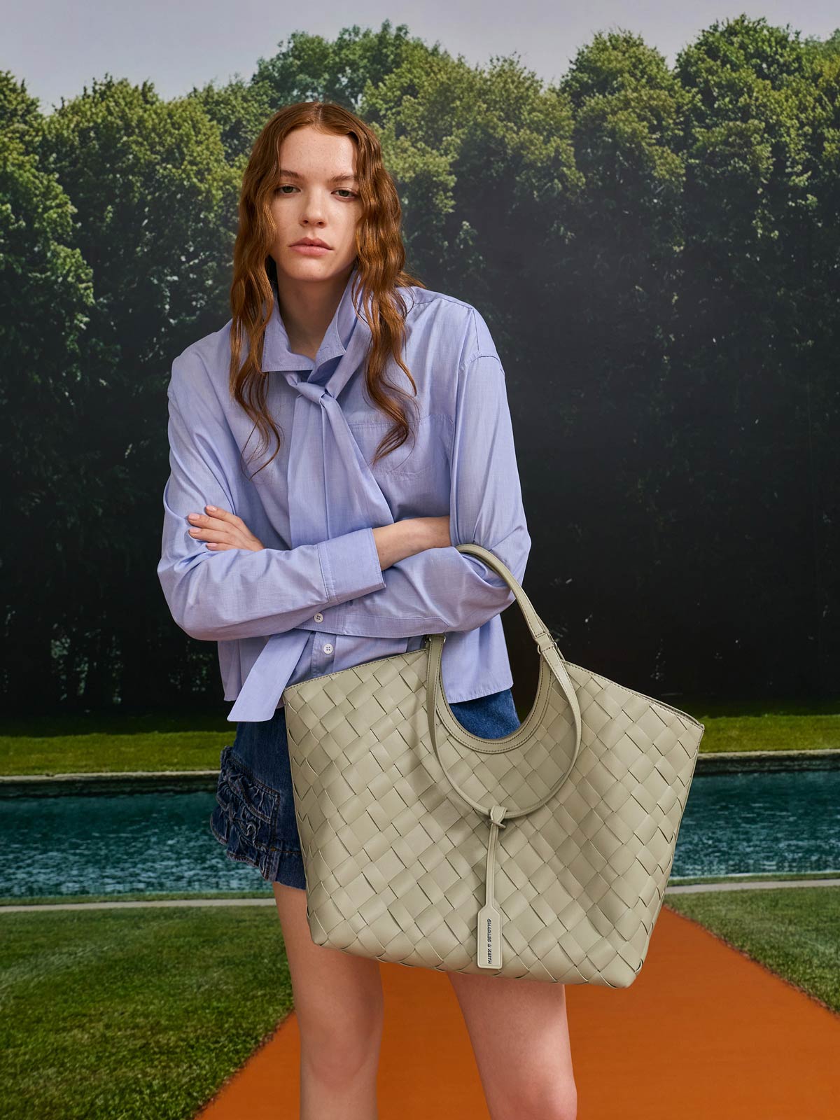 Ivette イヴェット ウーブントートバッグ - CHARLES & KEITH