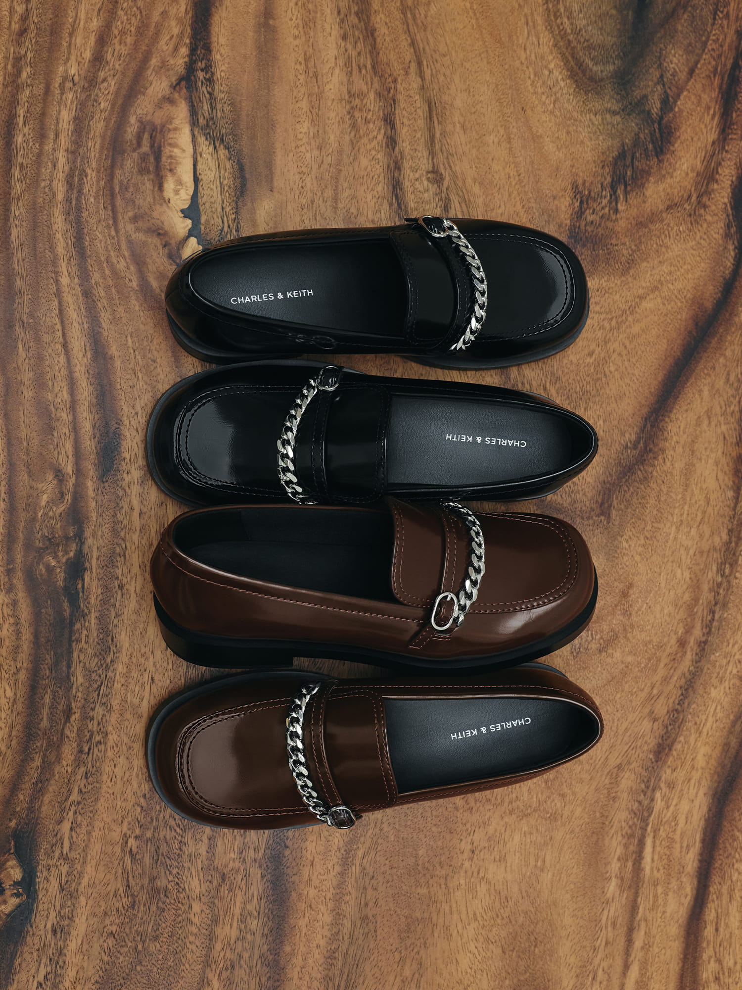 Georgie ジョージ チェーンローファー - CHARLES & KEITH