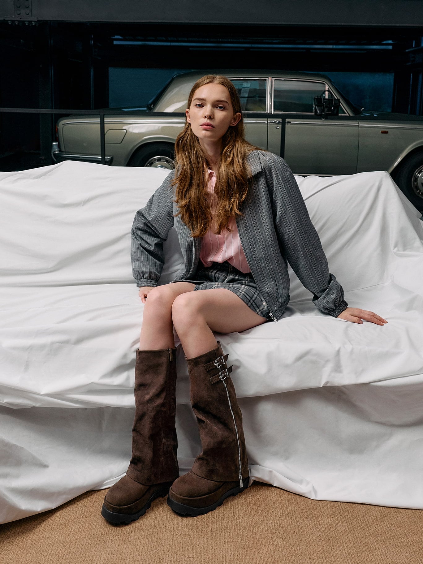 Barron バロン プラットフォーム ロングブーツ - CHARLES & KEITH