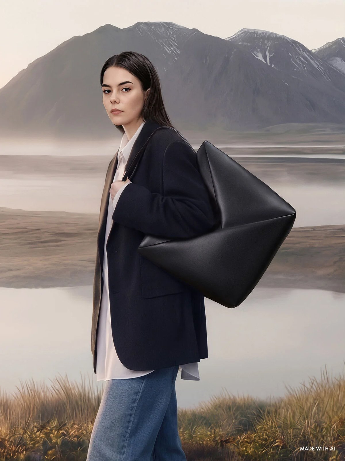 Midori ミドリ ジオメトリックトートバッグ - CHARLES & KEITH