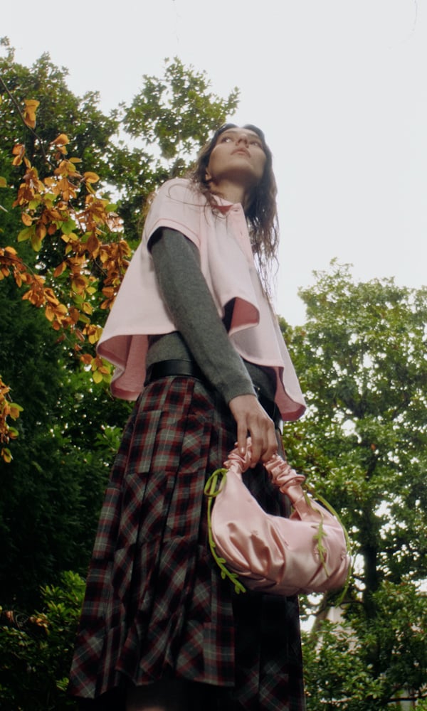 Mabel メイベル サテンフローラルヴァイン ホーボーバッグ - CHARLES & KEITH