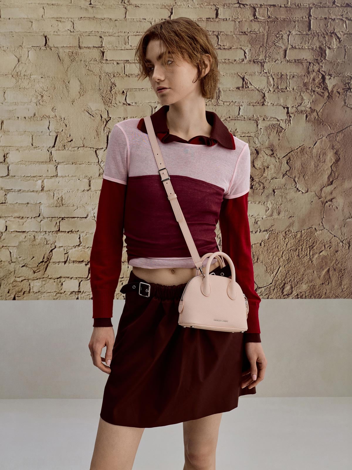 Beryl ベリル ボウリングバッグ - CHARLES & KEITH