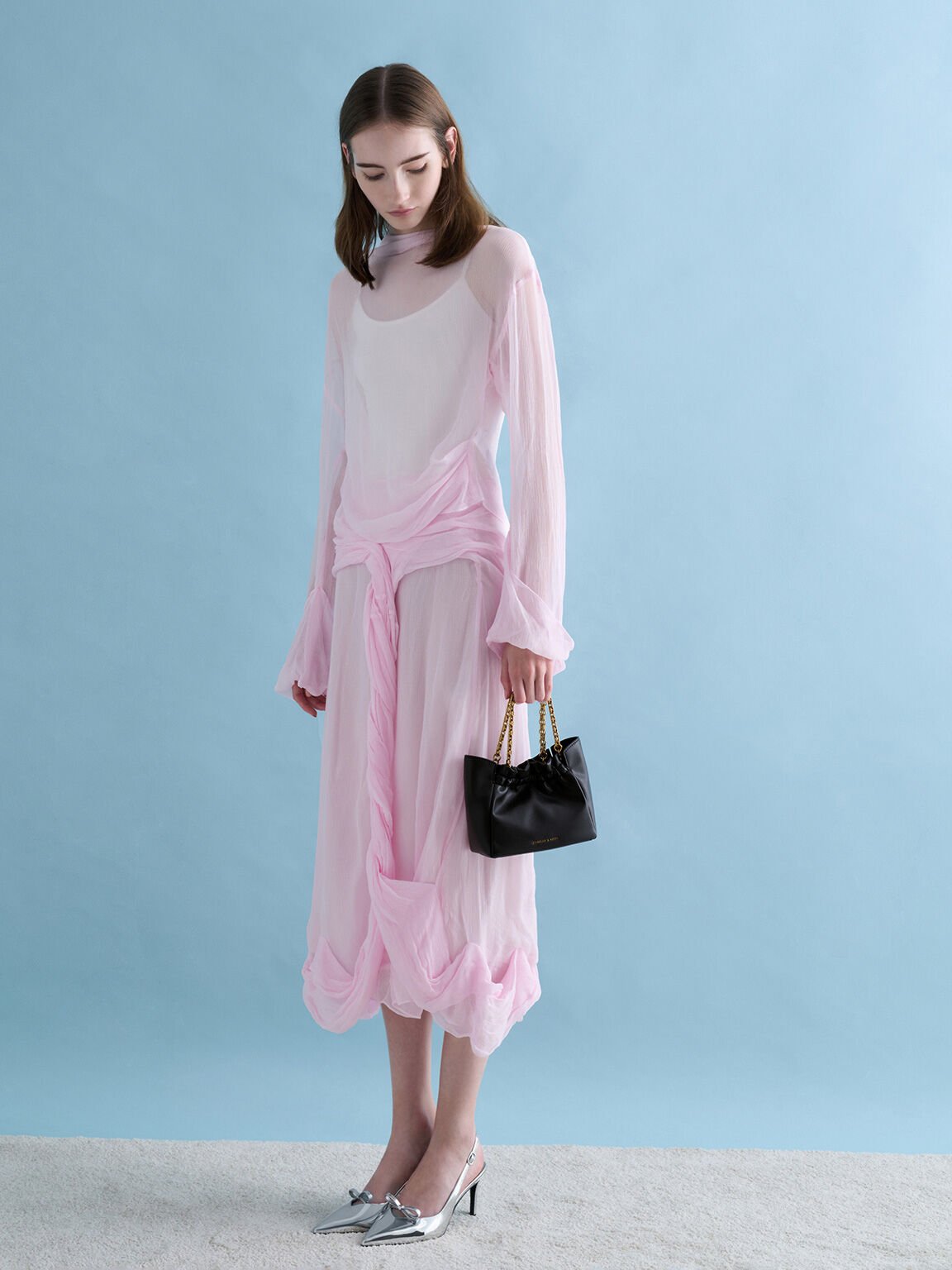 結婚式に相応しいBrigette ブリジット チェーンハンドルショルダーバッグ– CHARLES & KEITH 