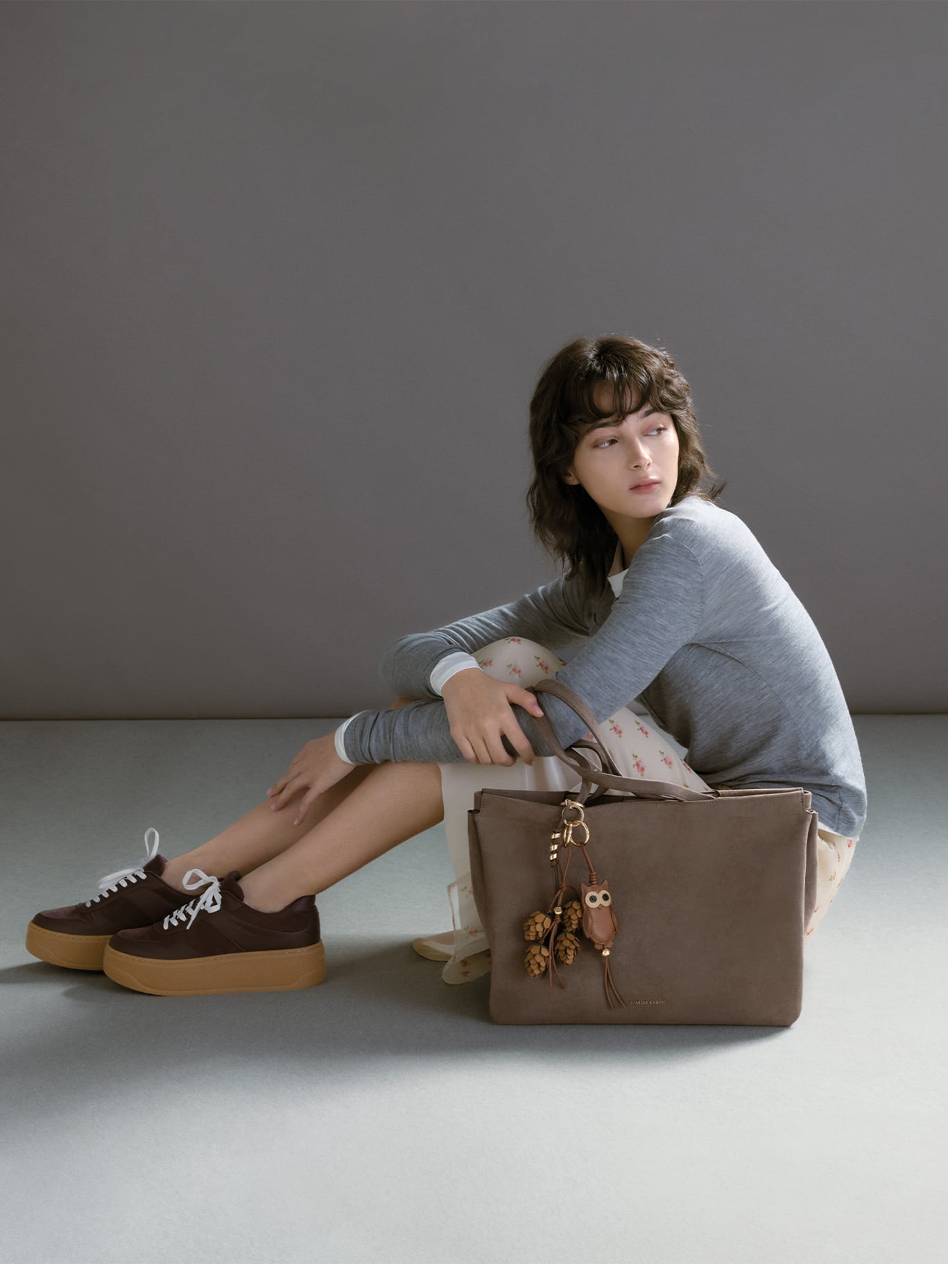 Zephyr ゼファー タッセル トートバッグ - CHARLES & KEITH