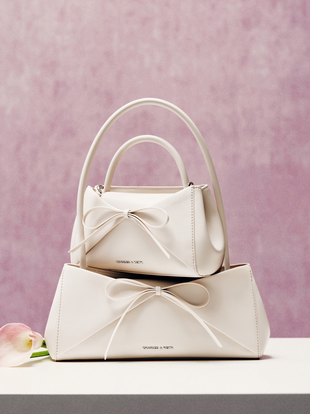 Hazel ヘーゼル ボウパネル ショルダーバッグ - CHARLES & KEITH