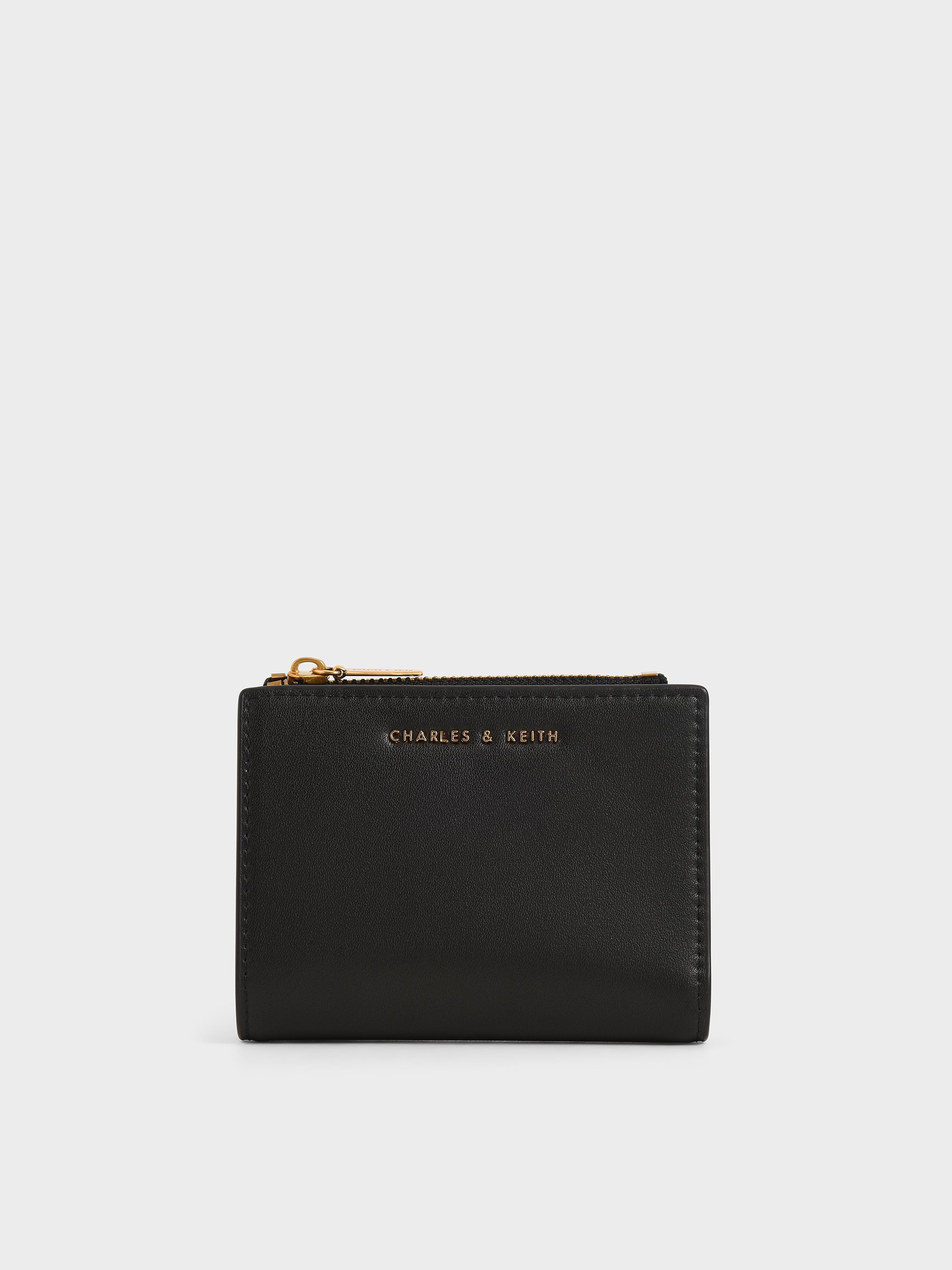 ミニトップジップ スモールウォレット - ブラック | CHARLES & KEITH