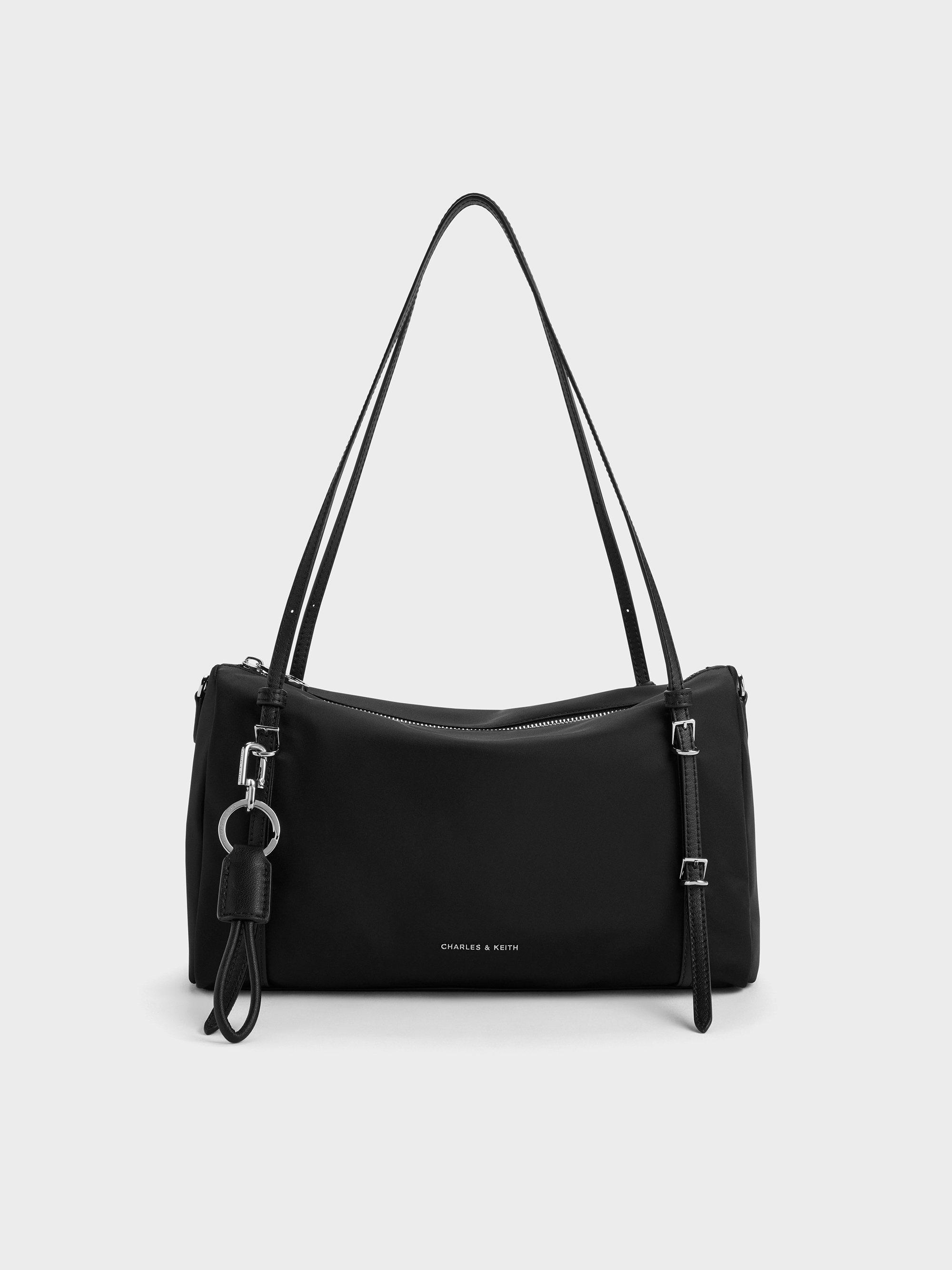Levy レヴィー ナイロンショルダーバッグ-Noir | CHARLES & KEITH