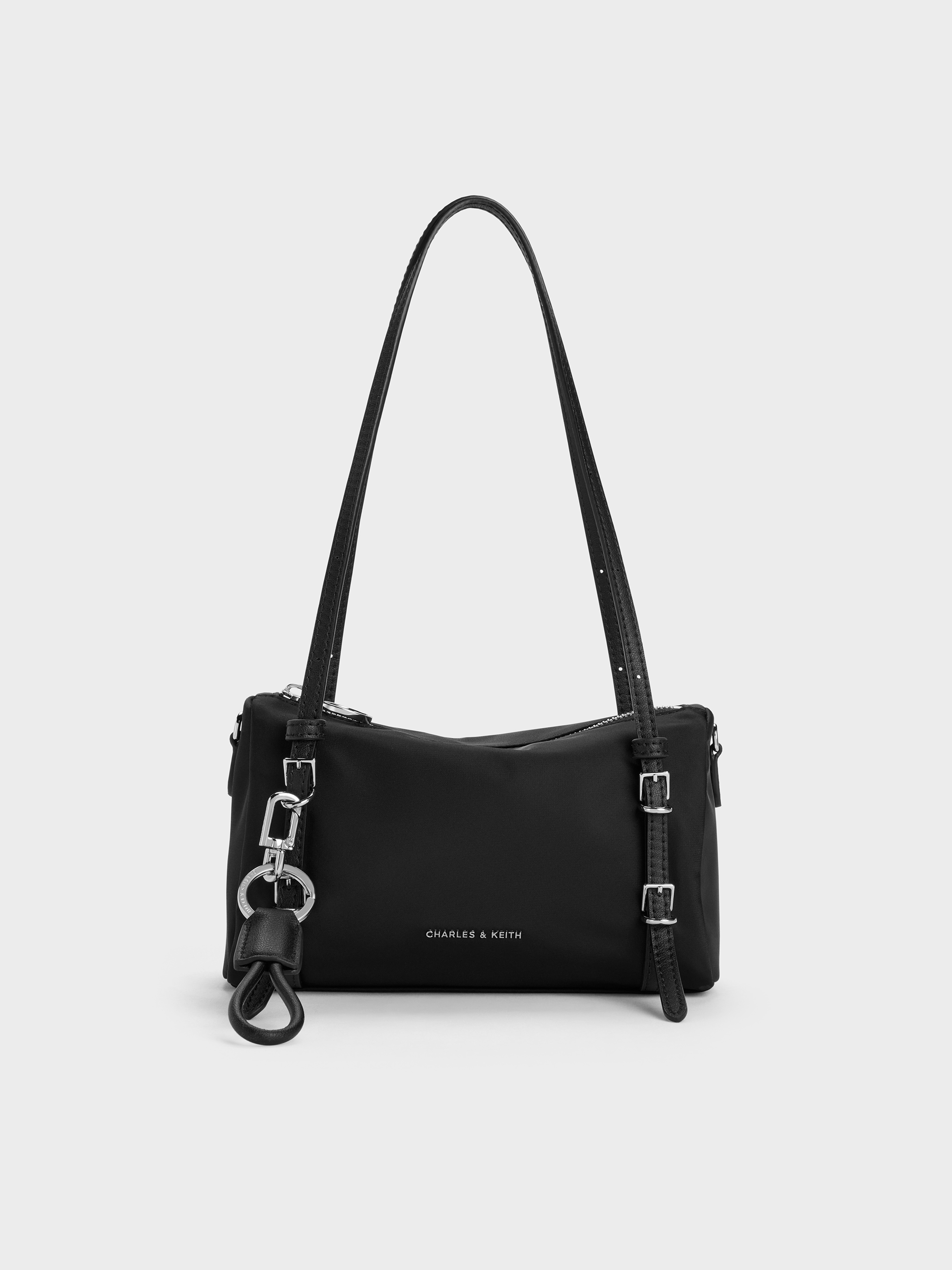 Levy ミニレヴィー ナイロンショルダーバッグ-Noir | CHARLES & KEITH