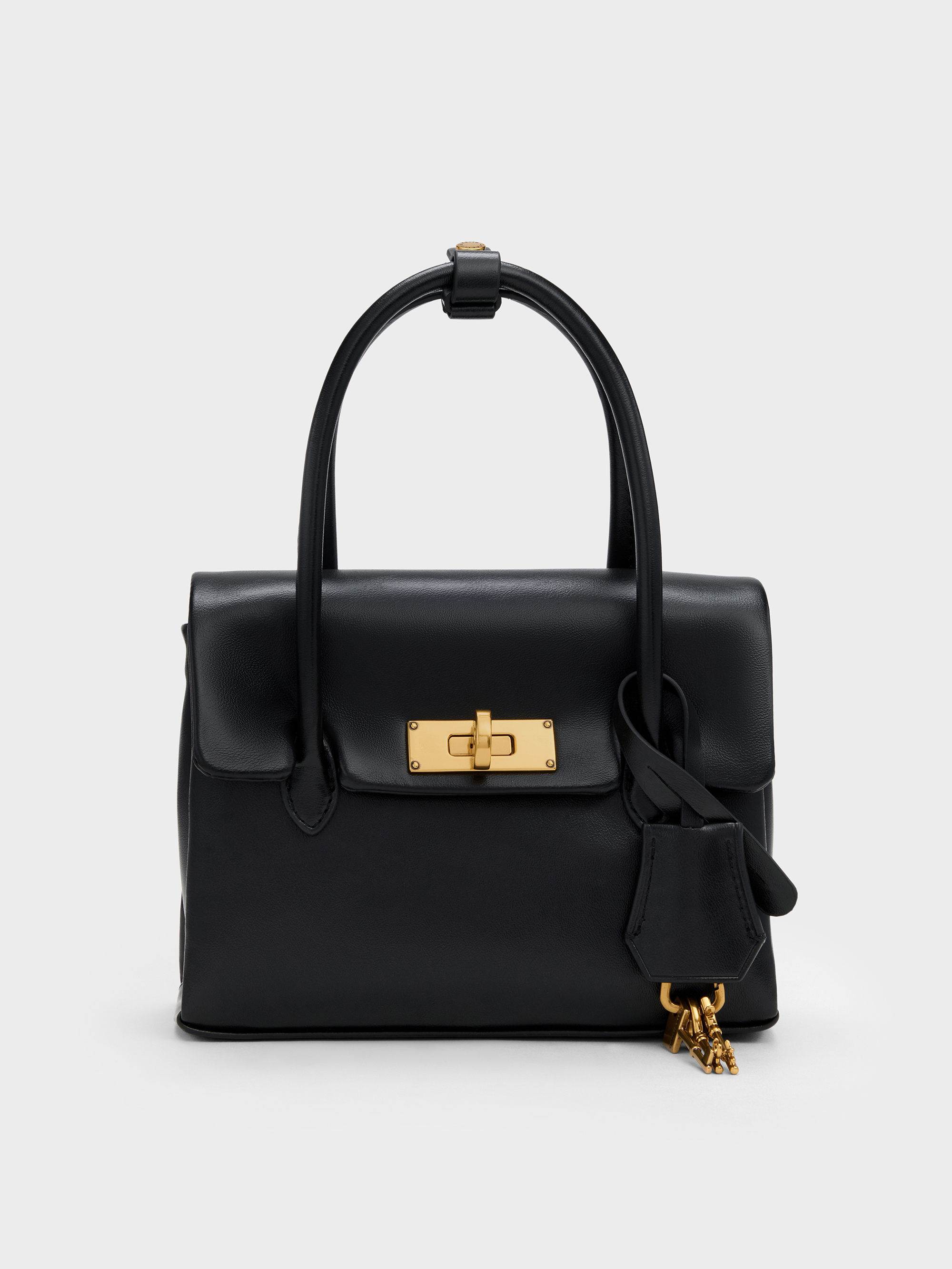 Kerry ミニケリー ボクシートートバッグ - ブラック | CHARLES & KEITH