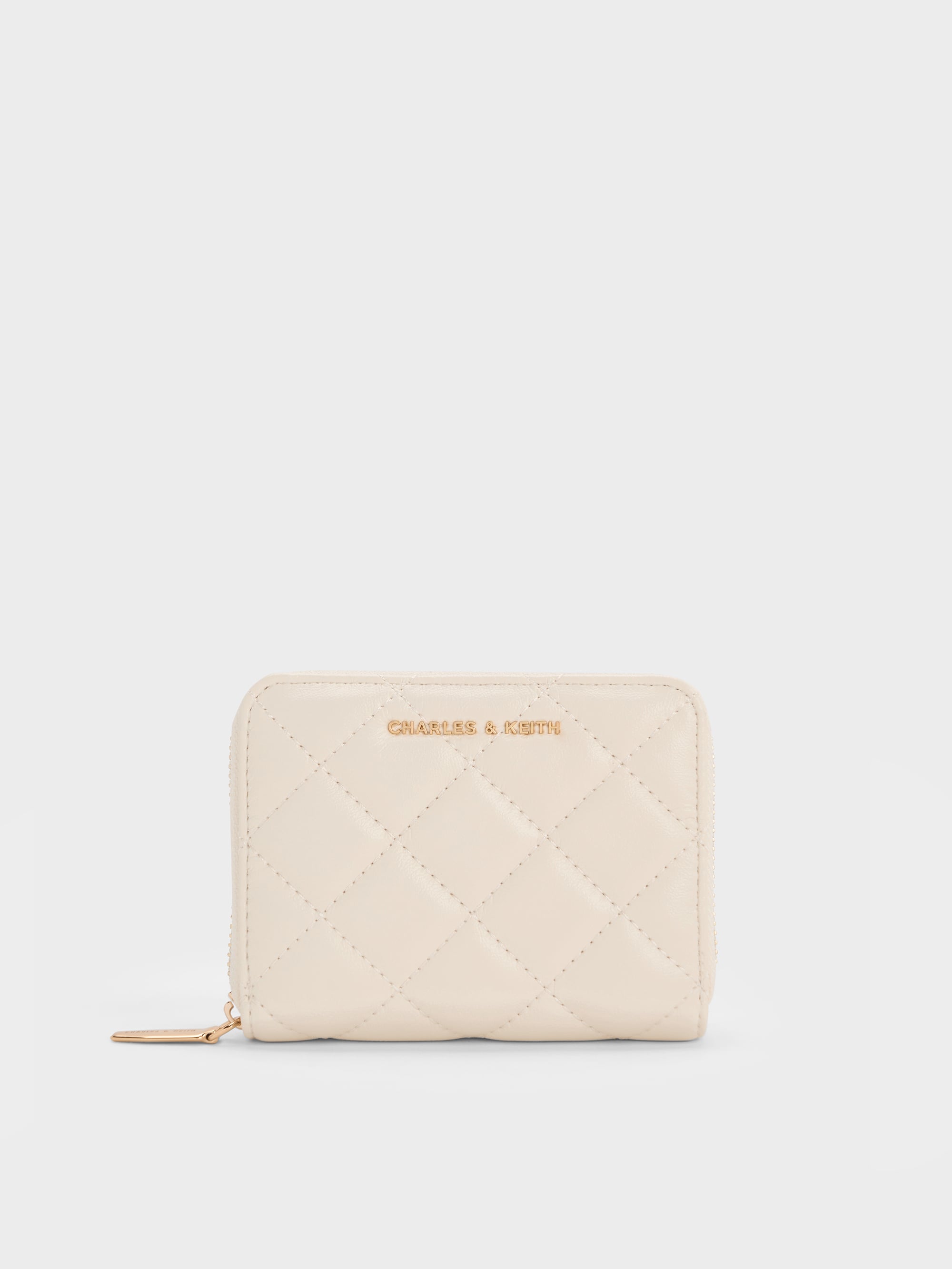 Alva アルヴァ キルトウォレット - クリーム | CHARLES & KEITH