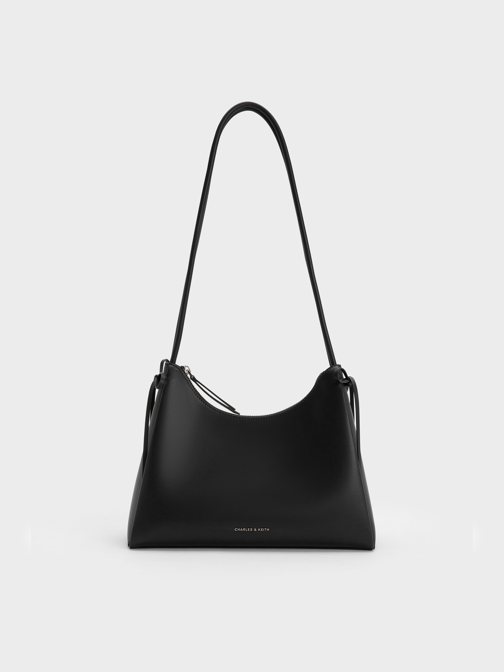 Hazel ヘーゼル ボウホーボーバッグ - ノワール | CHARLES & KEITH