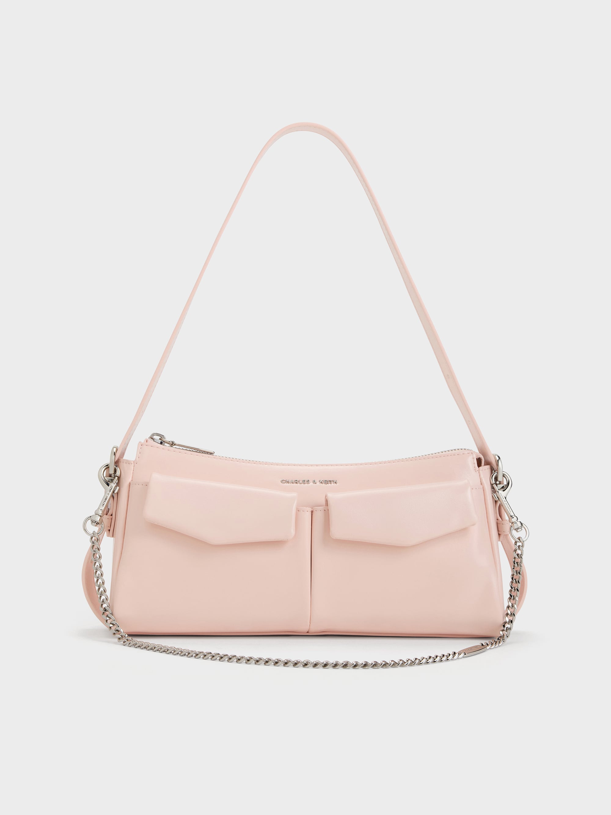 Rachel レイチェル フロントポケット チェーンショルダーバッグ