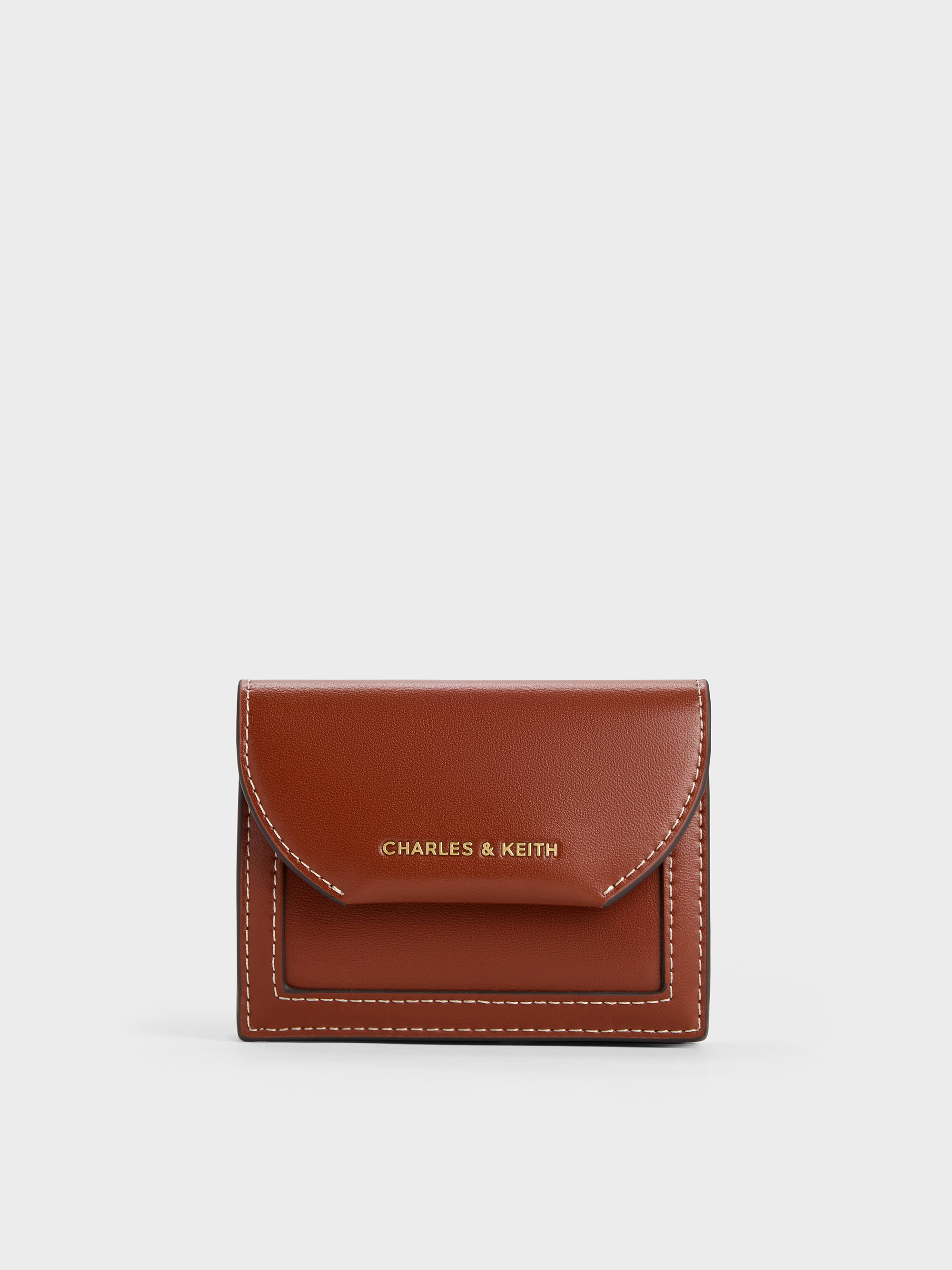 Enola エノラ スモールウォレット - ブリック | CHARLES & KEITH