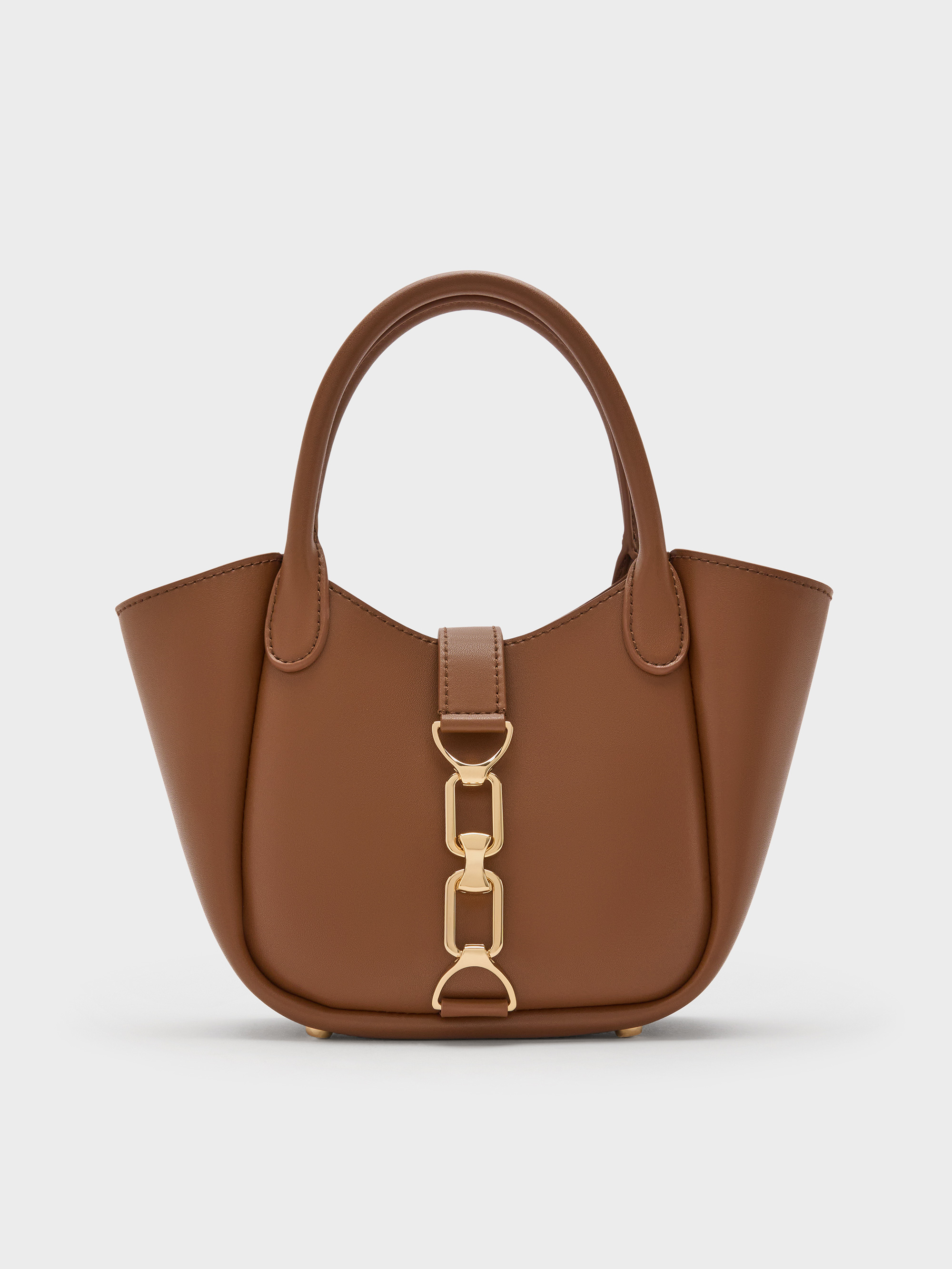 ゆ ショルダーバッグBとファンキャップAとキーチェーンA CHARLES & KEITH（チャールズ & キース）の「Agatha アガサ チェーン