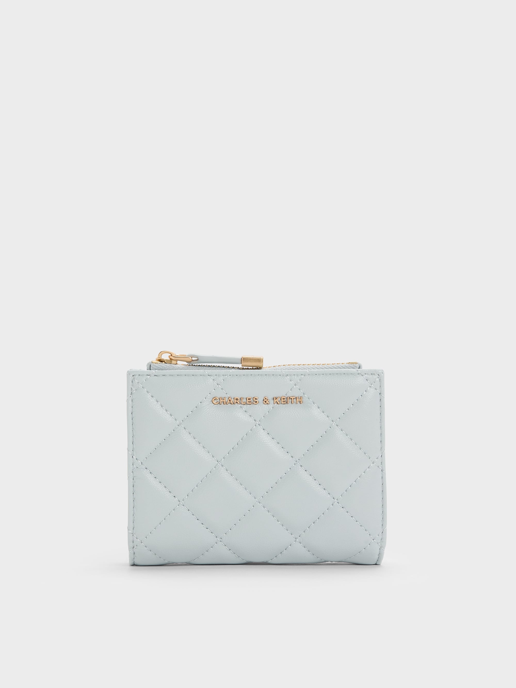 CHARLES & KEITH アルヴァ キルティング スモールウォレット Alva アルヴァ キルティングトップジップ スモールウォレット（財布