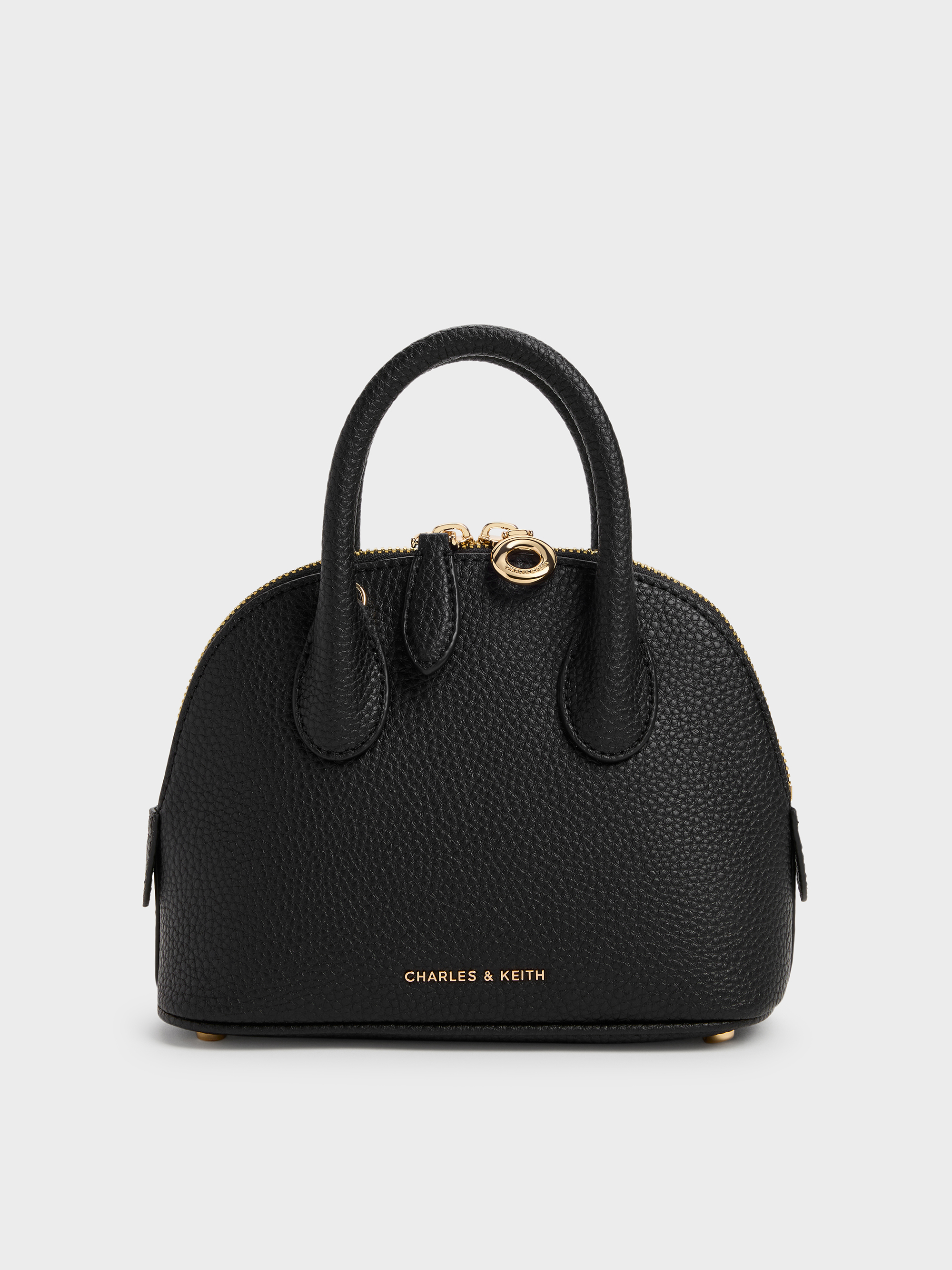 Beryl ベリル ボウリングバッグ - ブラック | CHARLES & KEITH 