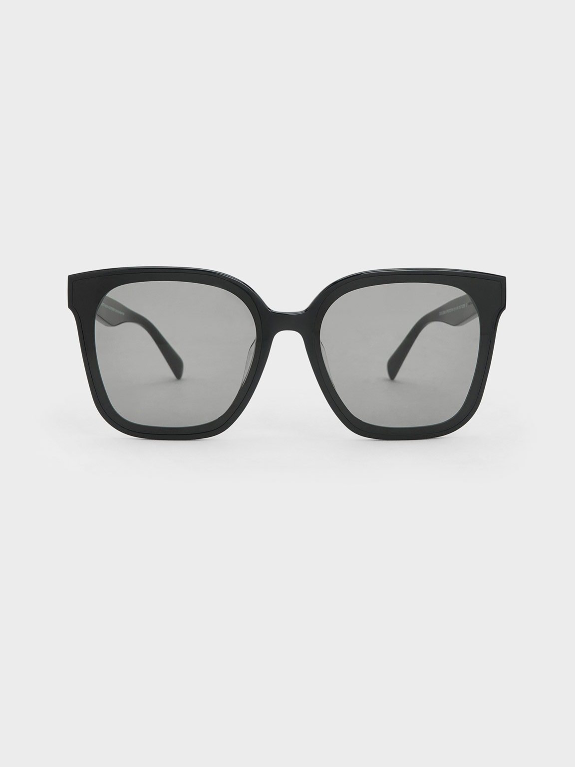 ★新品未使用★クリスヴァンアッシュ チタン サングラス ラグジュアリー 送料無料 Gabine ガビーヌ オーバーサイズバタフライサングラス - ブラック