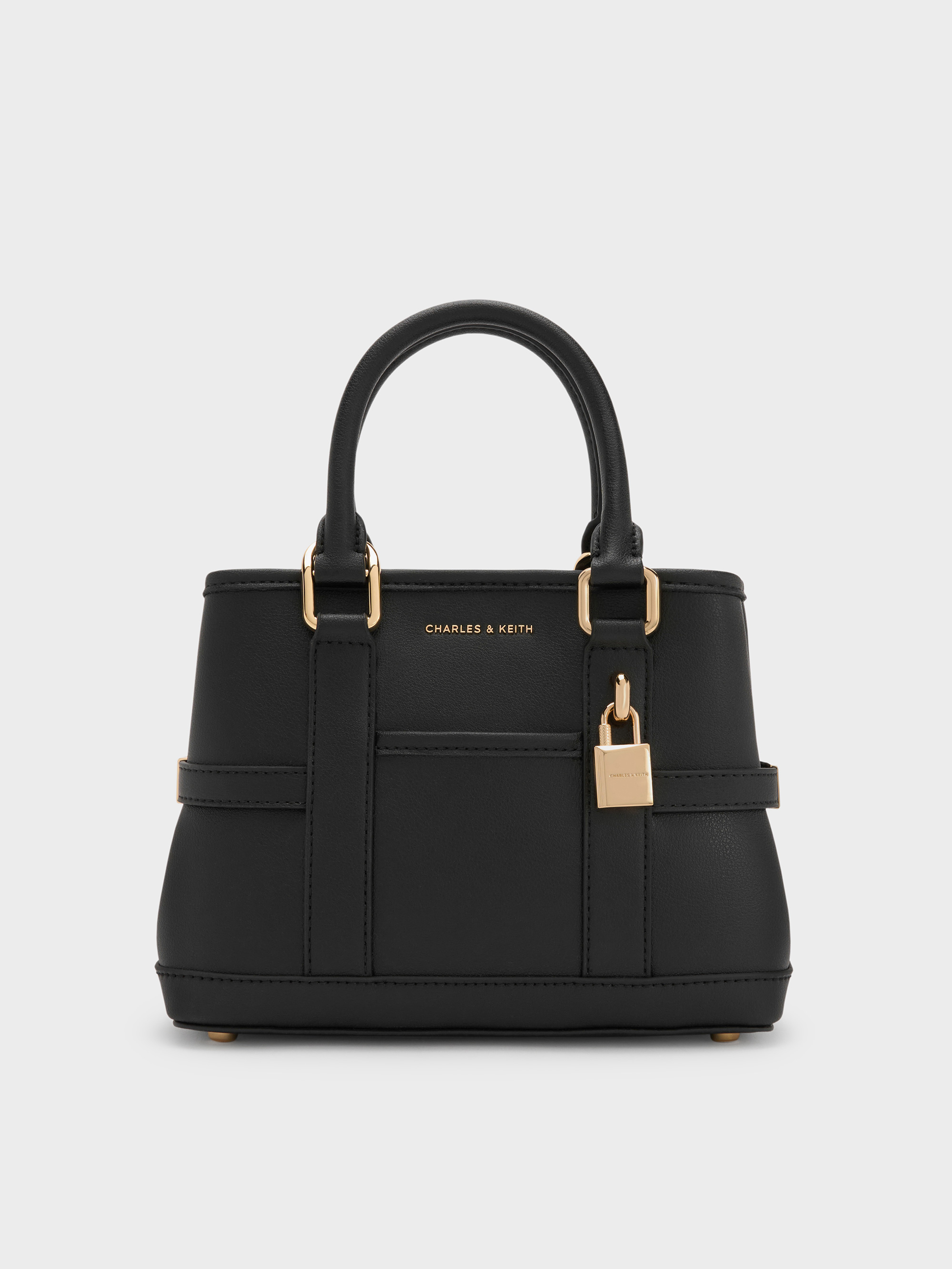 Scottie ミニスコッティー トートバッグ - ブラック | CHARLES & KEITH